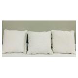White Pillows - 18x18 Inches - Set of 3
