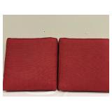 Outdoor Chair Cushions 24 x 24 in - Red (Lot of 2)