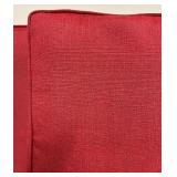 Outdoor Chair Cushions 24 x 24 in - Red (Lot of 2)