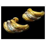 Charles Garnier Paris 18K Two-Tone Earrings