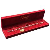 Affinity Diamonds 14K White Gold Heart Bracelet