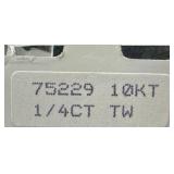 Pair of 10K Gold Diamond-Accent Earrings