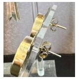 Sterling Silver Azurite-Malachite Ring (Size 7) & Azurite-Malachite Circle Earrings & Turquoise-Accent Earrings