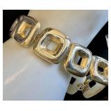 Sterling Silver Bracelet & 2 Pairs of Earrings Set