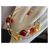 Murano Glass Heart Collection - Bracelet Trio