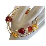 Murano Glass Heart Collection - Bracelet Trio
