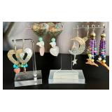 Sterling Southwest-Style Earrings - Four Pairs