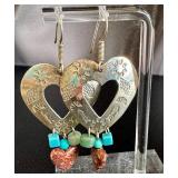 Sterling Southwest-Style Earrings - Four Pairs