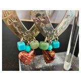 Sterling Southwest-Style Earrings - Four Pairs