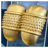 Vintage Liz Claiborne Vintage Statement Earrings - 3-Pair Gold-Tone Set