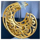 Vintage Liz Claiborne Vintage Statement Earrings - 3-Pair Gold-Tone Set