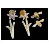 Two Pairs of Designer Ann Harvey Sterling Silver Earrings