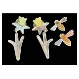 Two Pairs of Designer Ann Harvey Sterling Silver Earrings