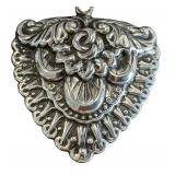 Sterling Silver Vintage Heart Earrings - Intricate Filigree