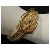 AVON Vintage Gold-Tone Buckle Bracelet