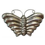 Sterling Silver Butterfly Brooch - Vintage