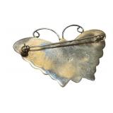 Sterling Silver Butterfly Brooch - Vintage