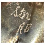 Artist-Crafted Sterling Silver Turquoise Bear Earrings - 2" Post Backs