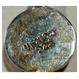 Larimar Bracelet - Sterling Silver 7in (925) Bezel-Set Cabochons