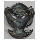 De Coranto Mask Brooches - Lot of 5 - White, Jester & Female Masks - Made in Italy