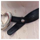 Vintage Tiffany & Co Peretti Sterling Silver Open-Heart Belt Buckle