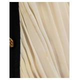 Crêpe & Silk Chiffon with Gold Buttons and Belt Skirt-Suit Karl Lagerfeld, Vintage