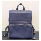 New Citi Collective Vegan Leather Backpack - Navy Blue