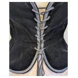 Yves Saint Laurent Velvet Lace-Up Top - Gipsy Bodice, Size 38, Made in France, 1977