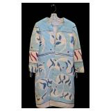 Vintage Mary McFadden Couture Silk Jacket / Vintage Mary McFadden Couture Silk Printed Duster Women