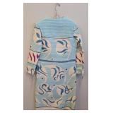 Vintage Mary McFadden Couture Silk Jacket / Vintage Mary McFadden Couture Silk Printed Duster Women