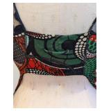 Vintage Jean Paul Gaultier - Black & Multi Print Open Back Semi Sheer Top