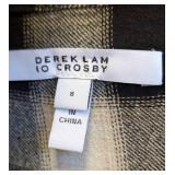Derek Lam 10 Crosby Plaid Wool/Viscose Blouse - Size 8