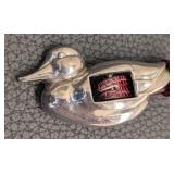 Barry Kieselstein Sterling Silver Duck Buckle Belt with Red Leather Strap - 40in