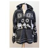 Aly Marka Wool Hooded Sweater - Medium (M) Made in Ecuador