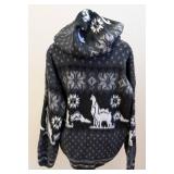 Aly Marka Wool Hooded Sweater - Medium (M) Made in Ecuador