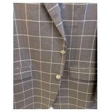 Samuelsohn Windowpane Plaid Blazer 44L - Men