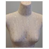 Dress Form Torso on Wooden Stand - 52 in Tall, 18 in Base Width