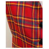 Yves Saint Laurent Vintage Tartan Wool Vest - Size 38, Made in France