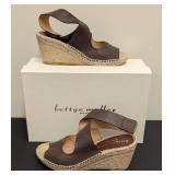 Bettye Muller Espadrille Wedge - Brown Leather - Women