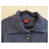 Oilily Cropped Blue Wool Sweater - Size M