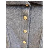 Oilily Cropped Blue Wool Sweater - Size M