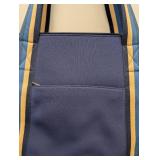 Blue Citi Collective Neoprene Tote Bag - Navy, Striped Handles