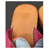 John Fluevog Flat Slide Sandals - Floral Bow, Size 7.5 (Lot of 2)