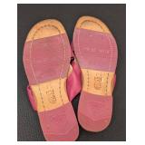 John Fluevog Flat Slide Sandals - Floral Bow, Size 7.5 (Lot of 2)