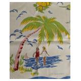 Ralph Lauren Silk Scarf 30 x 30 in - Tropical Flamingos & Palm Print