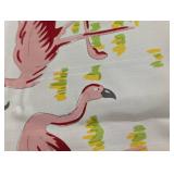 Ralph Lauren Silk Scarf 30 x 30 in - Tropical Flamingos & Palm Print