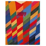 Animapop Reversible Neoprene Shift Dress - Multicolor Diagonal Stripe Print