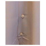 Bugatchi Uomo Short Sleeve Shirt - Size L - Lavender Micro-Check