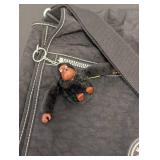 Kipling Crossbody Bag - Black Nylon, Monkey Zipper Pull