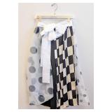 Vintage COMME des GARCONS Vintage Belted Skirt - Dot & Check Print - Size Small